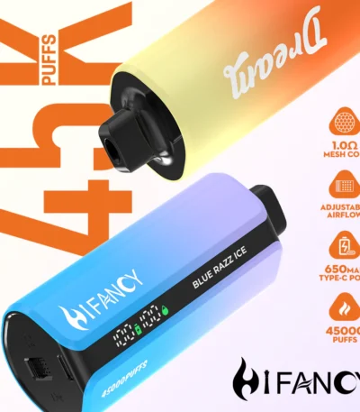 HIFANCY Dream 45000 – pojemna jednorazówka 39ml z ekranem Smart LED | JednoPuff.pl
