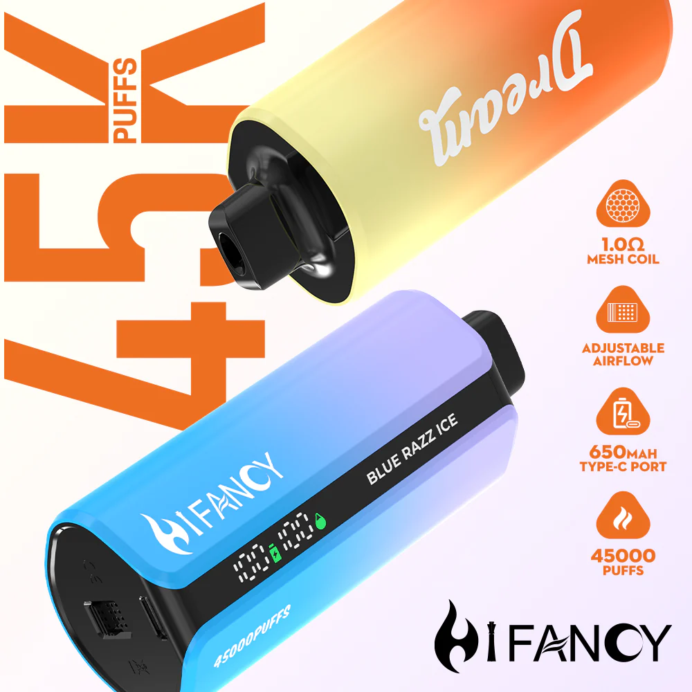 HIFANCY Dream 45000 – pojemna jednorazówka 39ml z ekranem Smart LED | JednoPuff.pl